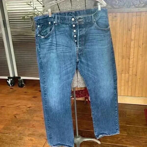 Men’s Levi’s, Strauss and Company, 501 button up jeans.